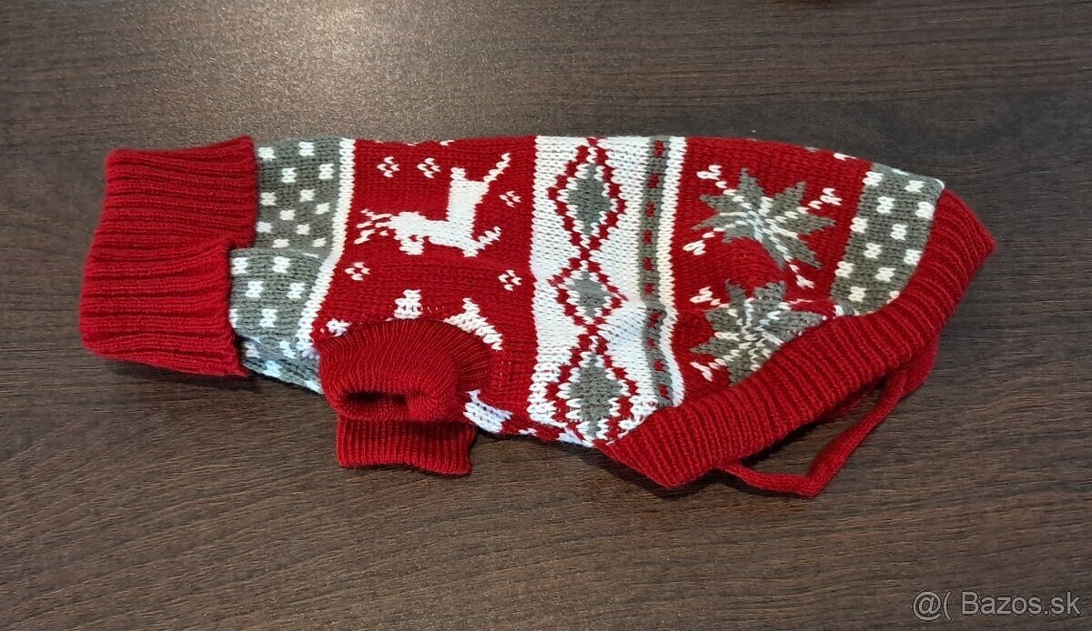 Pletený svetrík oblečenie pre šteniatko psíka - 2