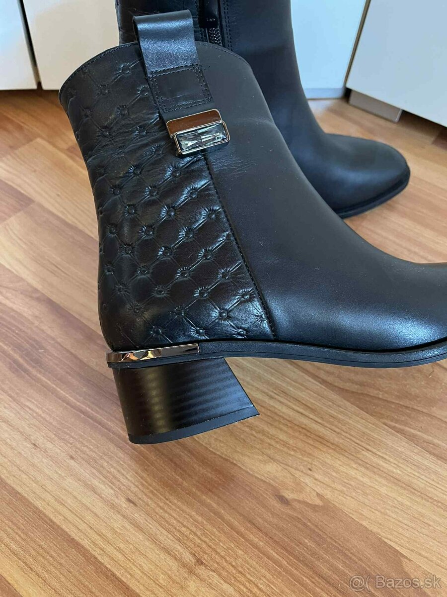 ETIMEĒ dámske kožené čižmy - 2