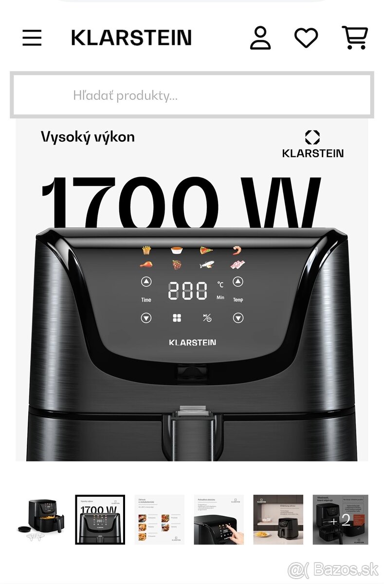Teplovzdušná fritéza Karlstein - 2