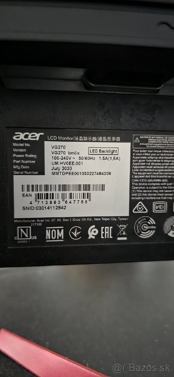 Acer vg270 - 2