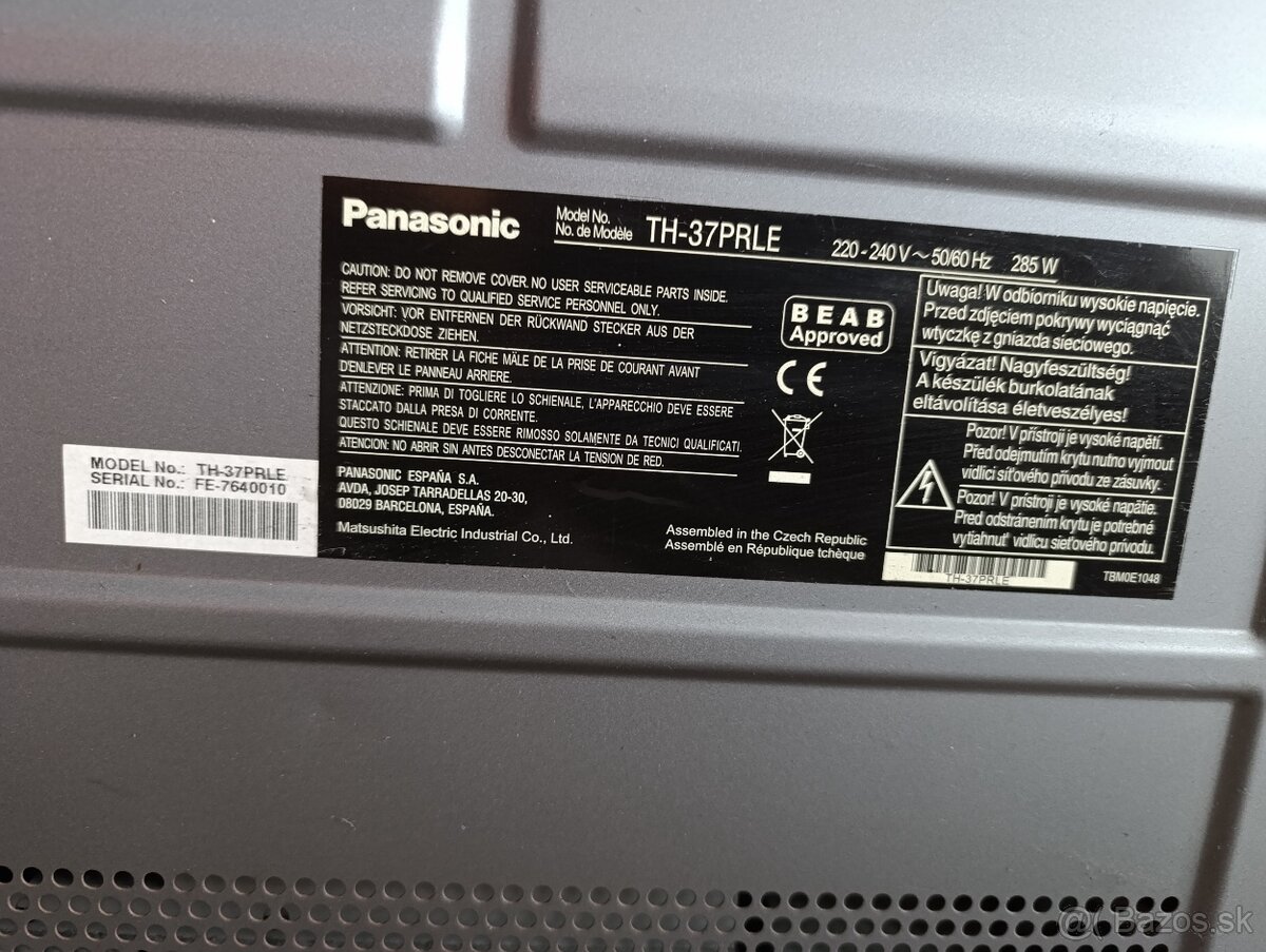 Panasonic TH-37PRLE 37" - 2