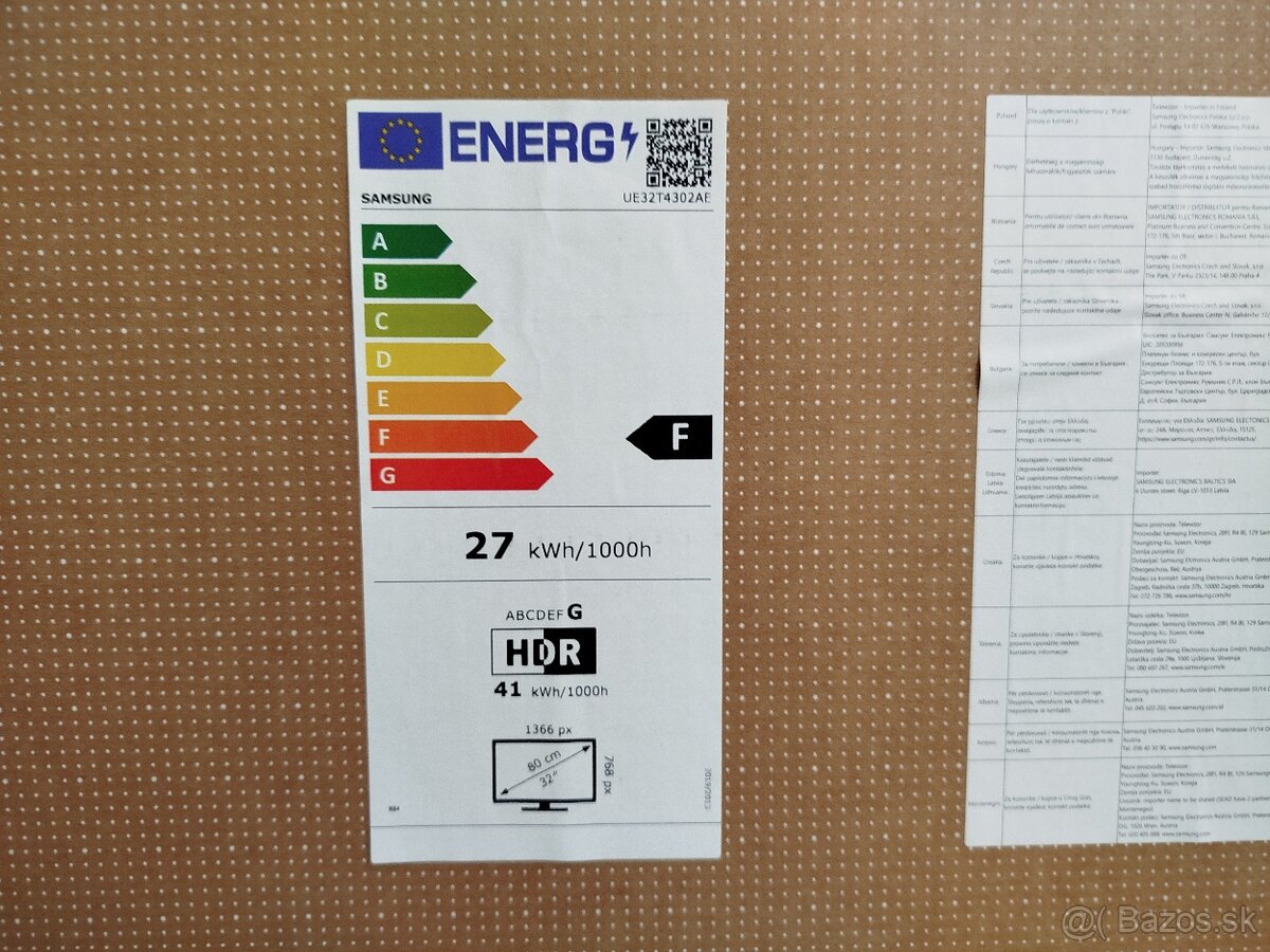 Samsung 32T4300 HDtv - 2