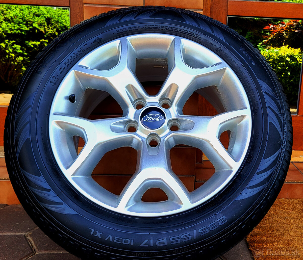 alu R17 5x108, zimné pneu NOKIAN 235/55, orig. Ford KUGA - 2