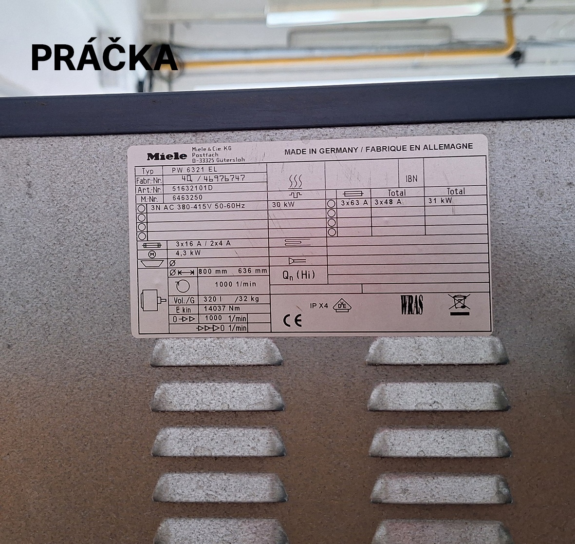 PRIEMYSELNÁ PRÁČKA MIELE PW6321EL - 2