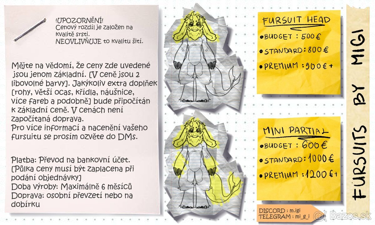 Fursuit furry zákazka - 2