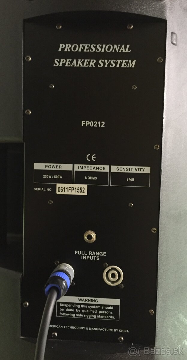 PREDÁM Soundking FP 0215 reprobox 2x + stojany - 2