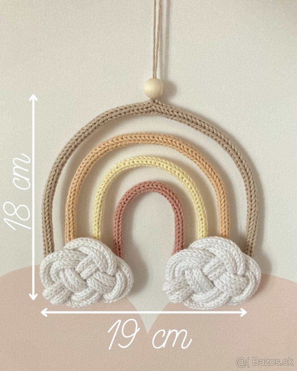 Dekorácia do detskej izby - dúha - 2