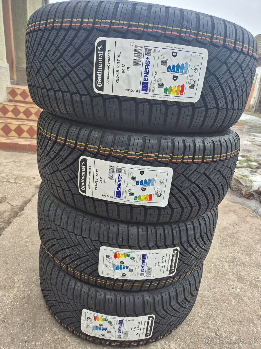 225/45 R17 Continental celoročná nová - 2
