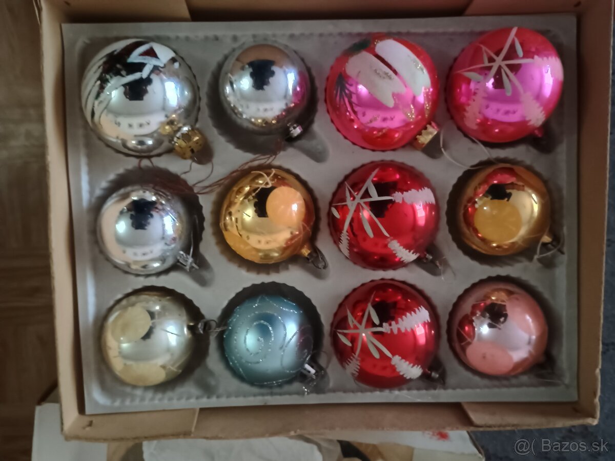 Vianočné gule retro - 2