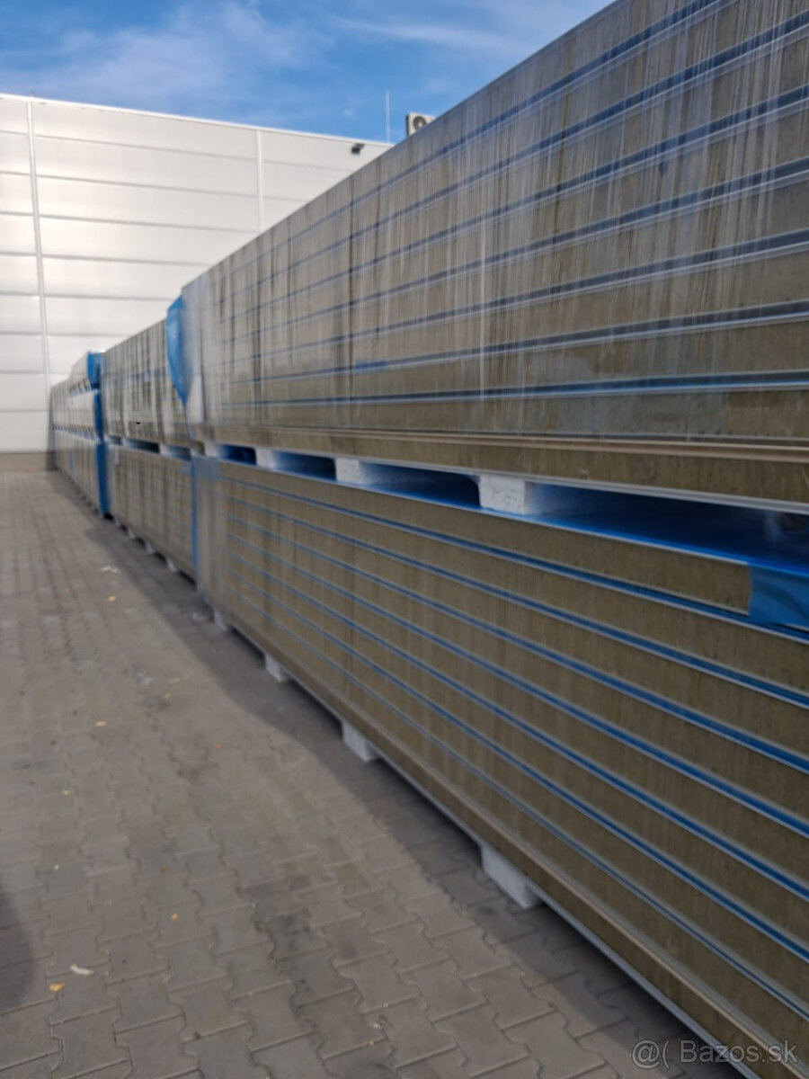 Sendvičové panely s výplňou z minerálnej vlny. - 2