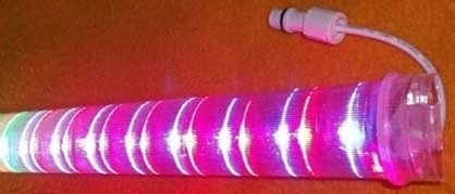 Dekoračná farby meniaca plexi trubica 1m - 2