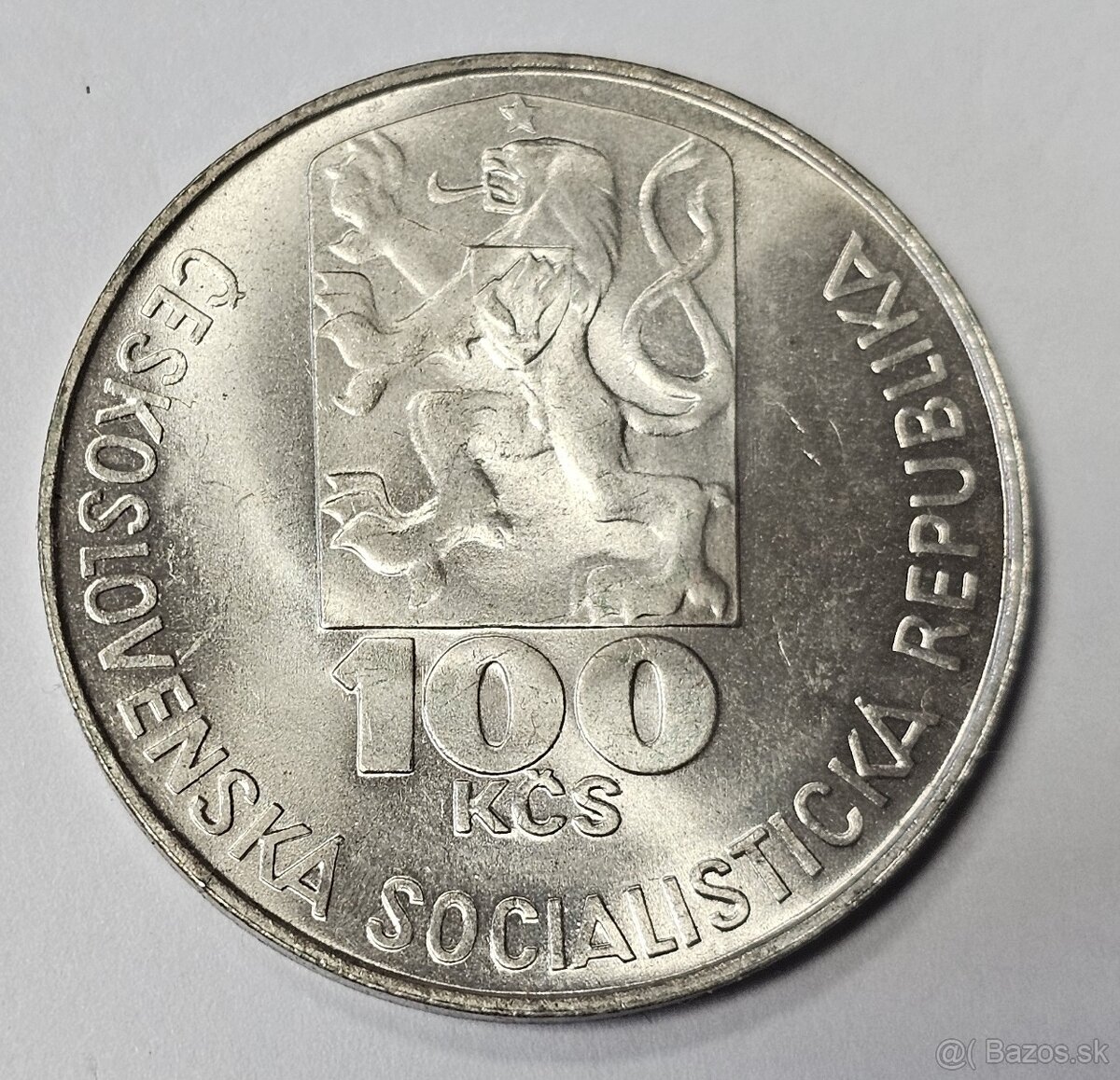 Ponúkam na predaj mincu Ag 1978 100Kčs Július Fučík UNC - 2