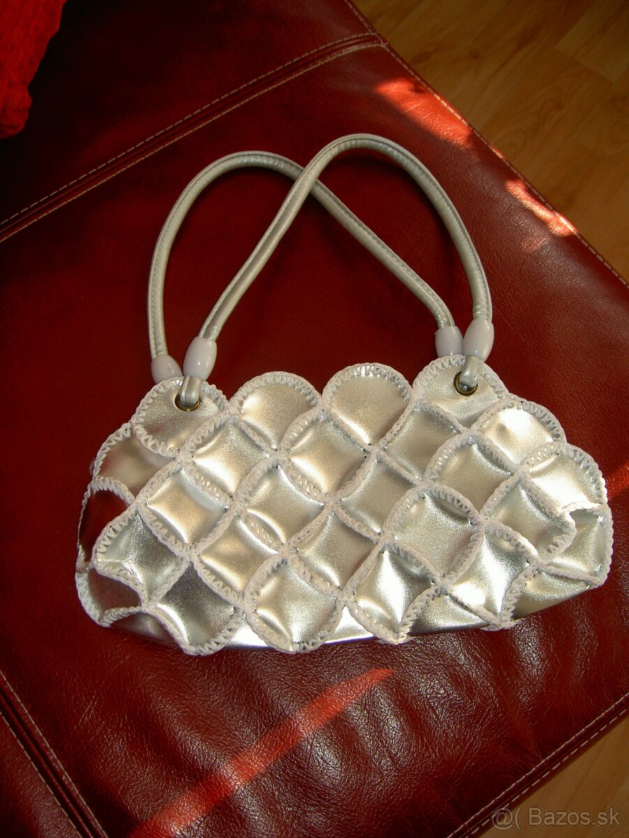 Predam set kabelka+ balerinky...strieborne - 2