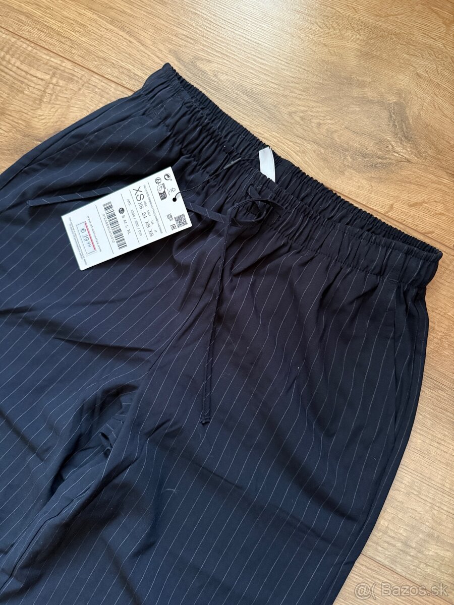 Tmavomodré široké nohavice - s visačkou - 2