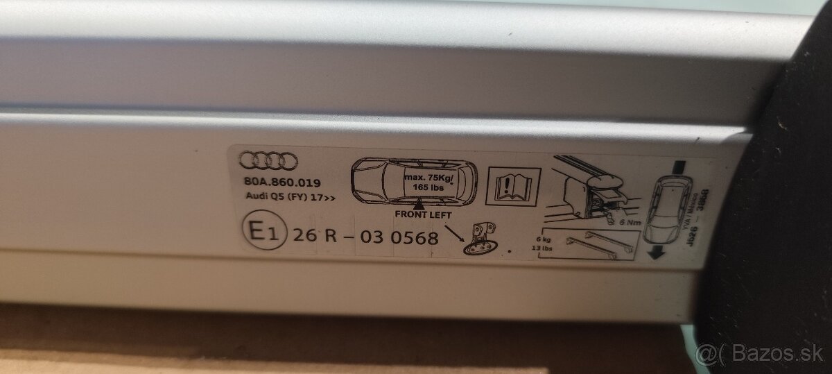 Strešný nosič Audi Q5 - 2