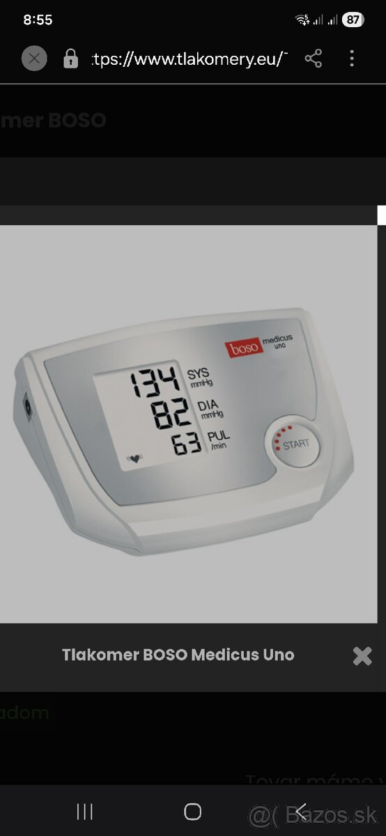 Automatický tlakomer BOSO Medicus Uno - 2