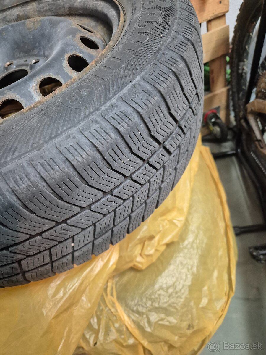 Fiat Tipo plechové disky so zimnými PNEU - 2