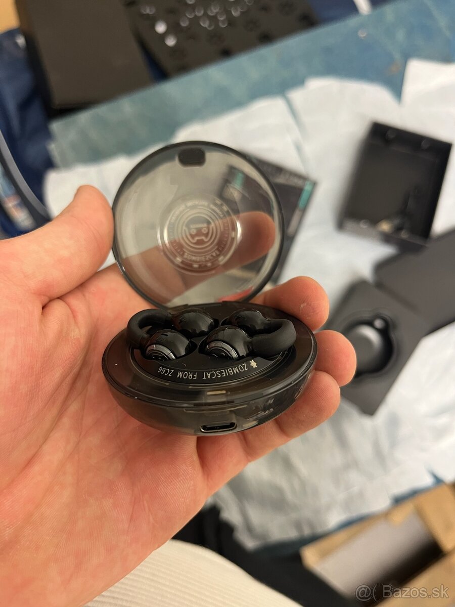 Herné Bluetooth slúchadlá ZOMBIECAT B3 s puzdrom a podsviete - 2