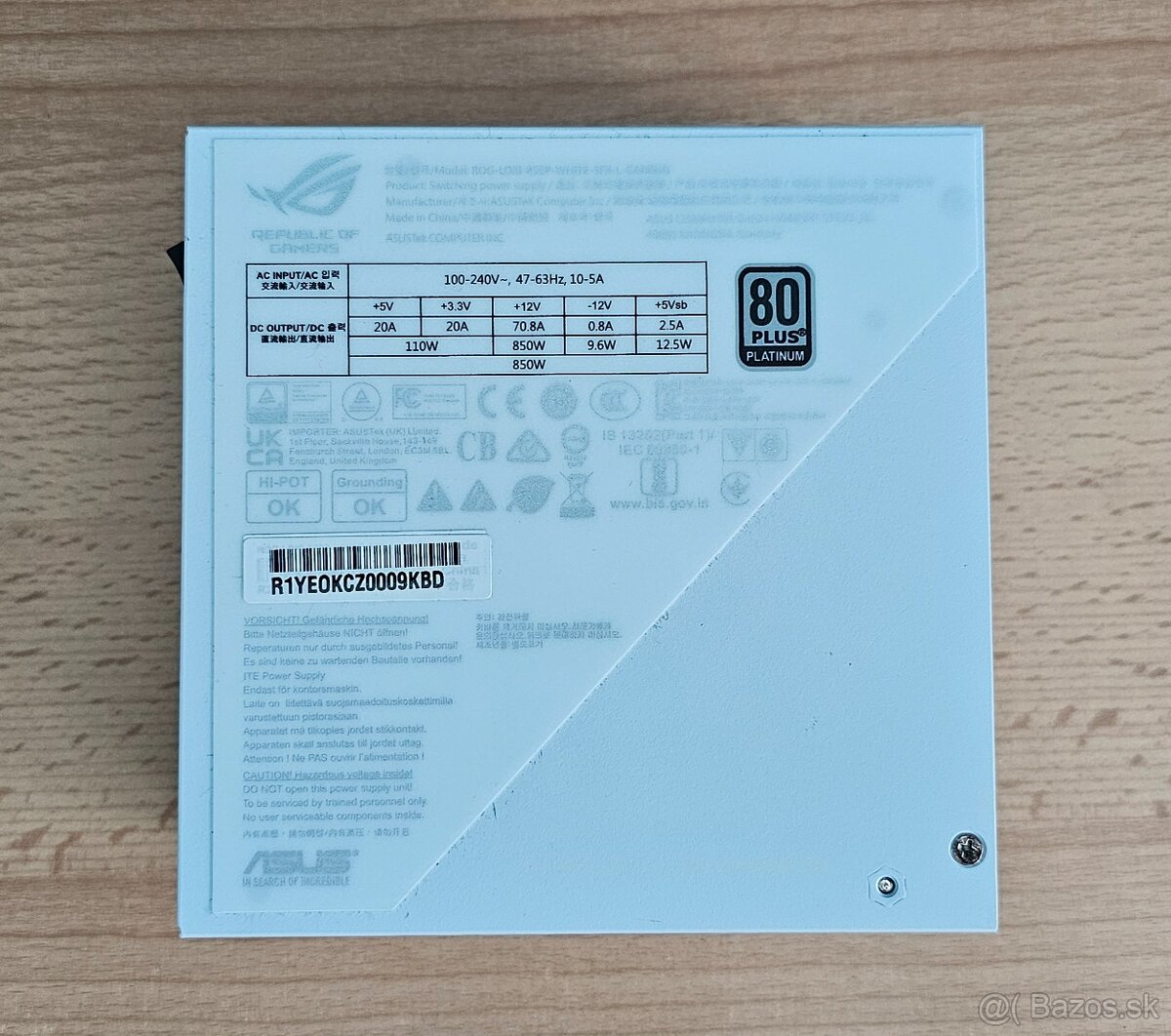 ASUS ROG LOKI SFX-L 850W Platinum White Edition - 2