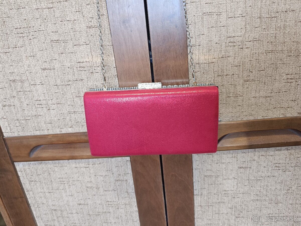 Nová červená spoločenská kabelka - 2