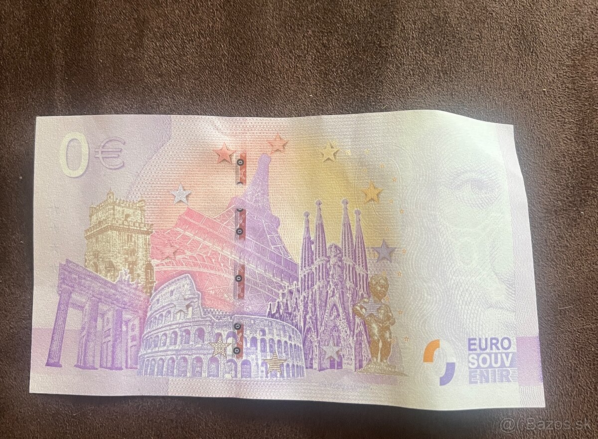 0€ euro bankovka Paríž - 2