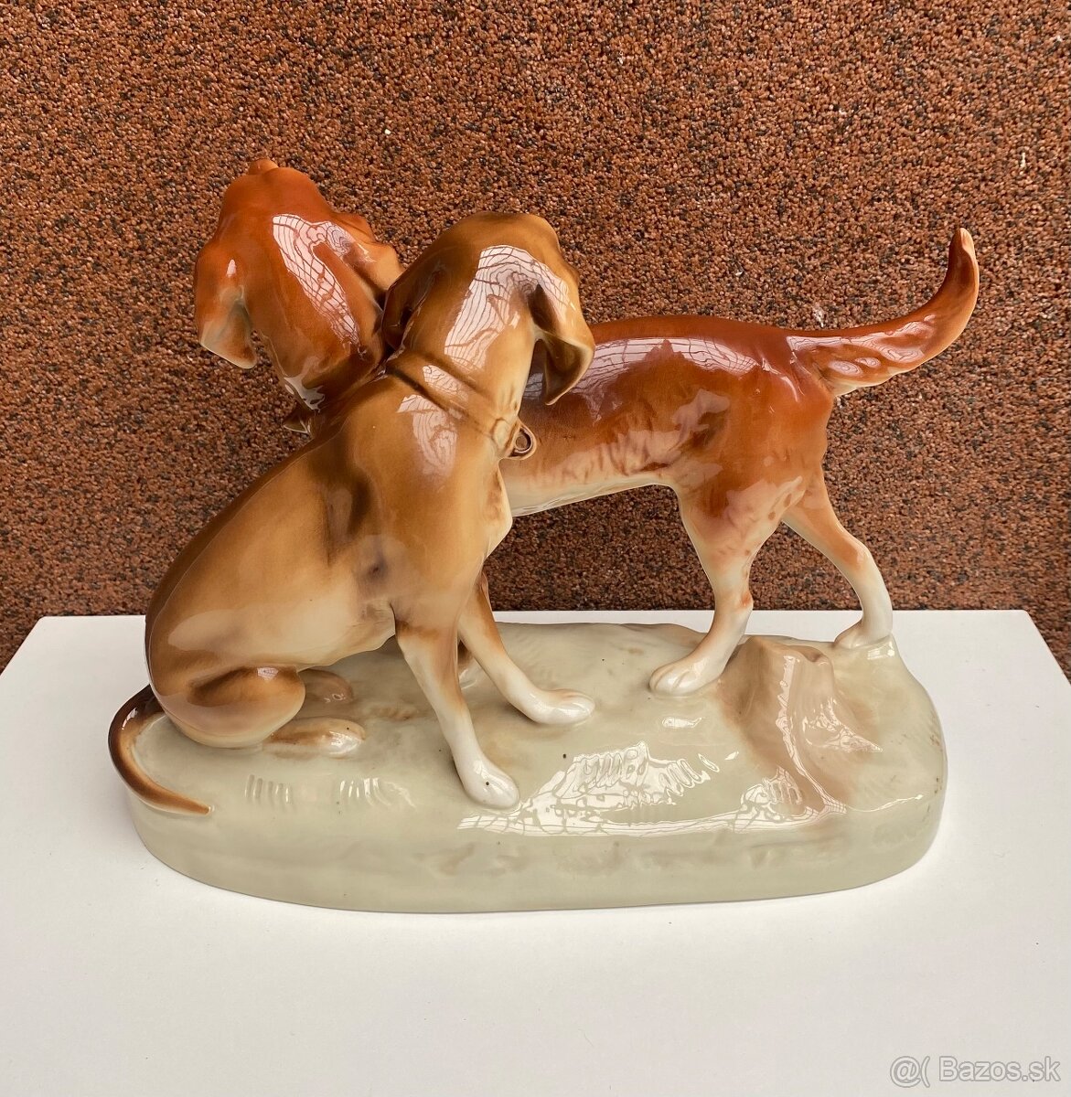2 sošky psov Royal Dux - 2