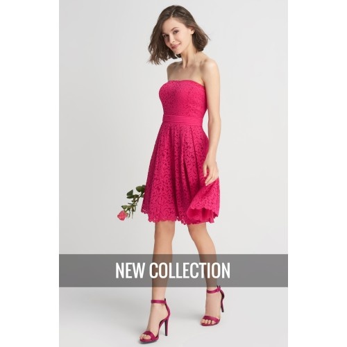 Cyklamenové spoločenské šaty NOVÉ - 2