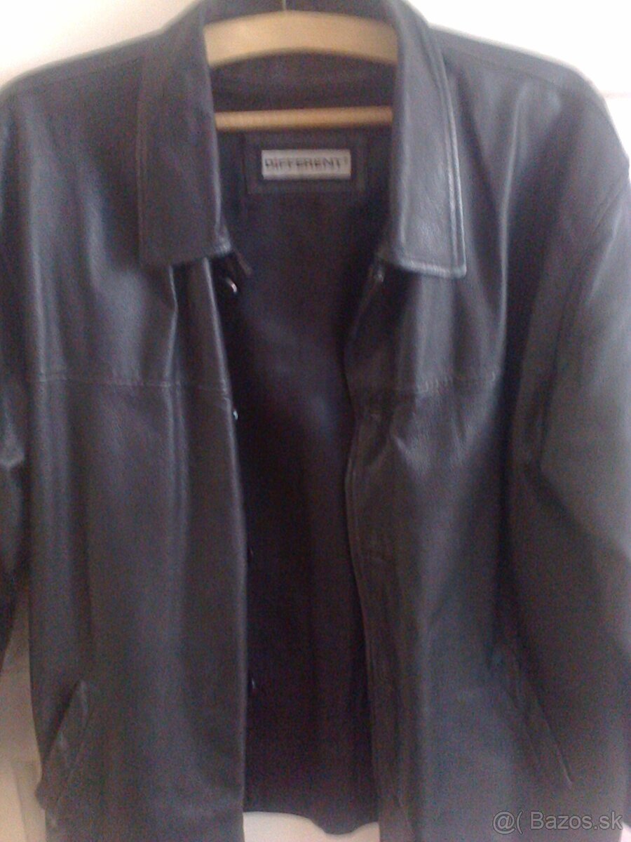 Kožený kabát ,bunda. - 2