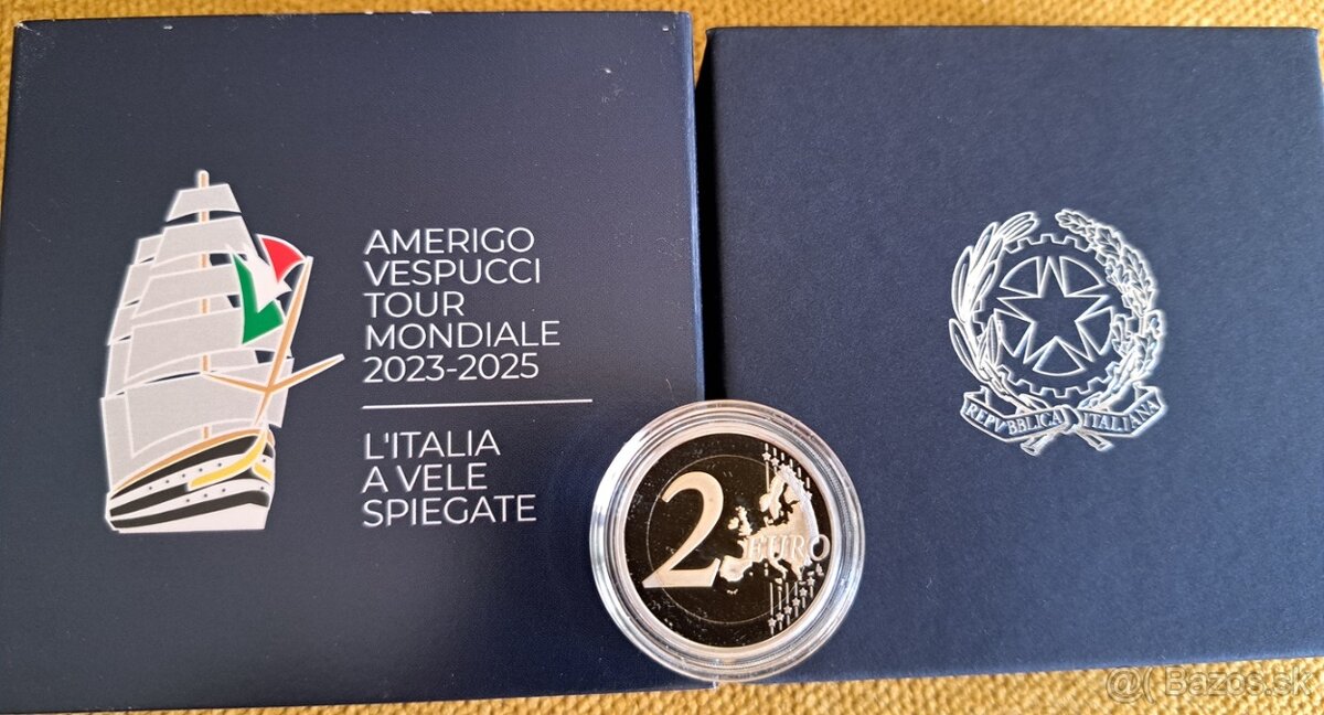 Taliansko Amerigo Vespucci 2025 2 euro PROOF - 2