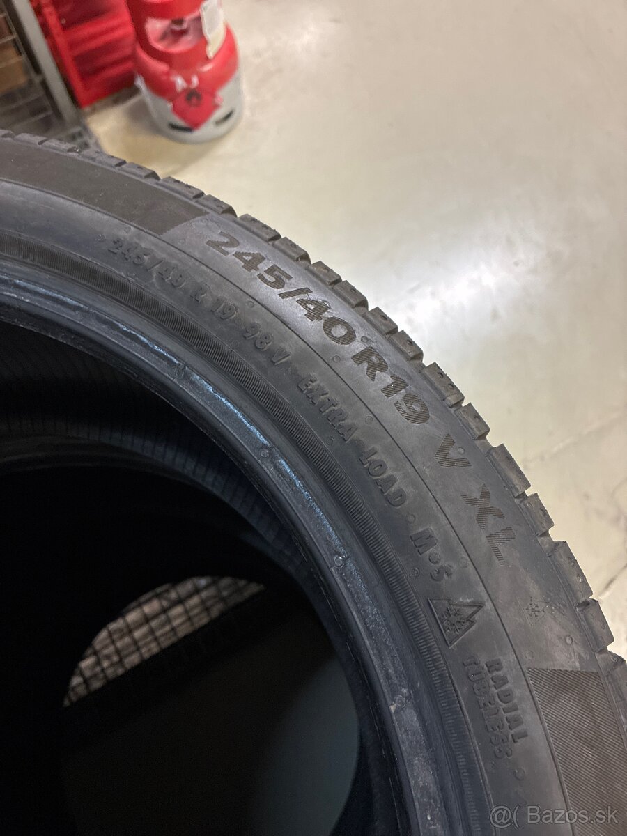 Predám zimnú sadu Continental 245/40R19 - 2