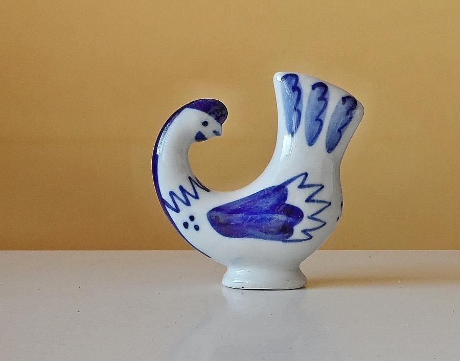 Vintage soška vtáčika GZHEL - 2
