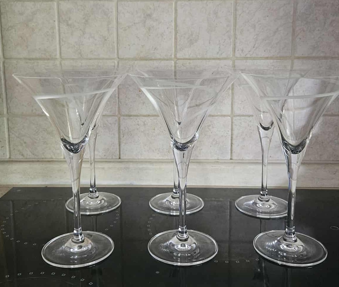 Poháre na stopke s nezvyčajným výbrusom - 2