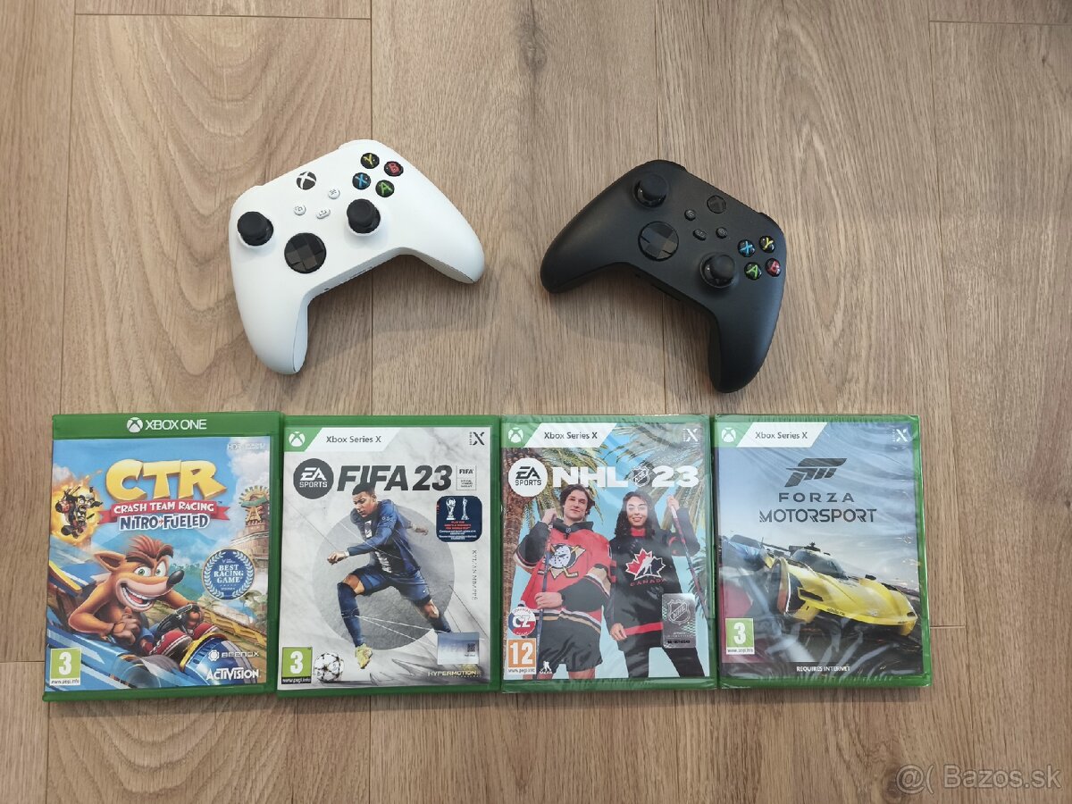 Predám Xbox series X s dvoma ovládačmi a 4 hrami - 2
