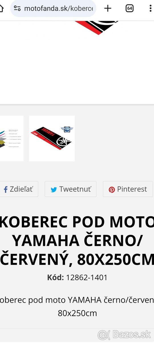 Kupim Yamaha koberec - 2