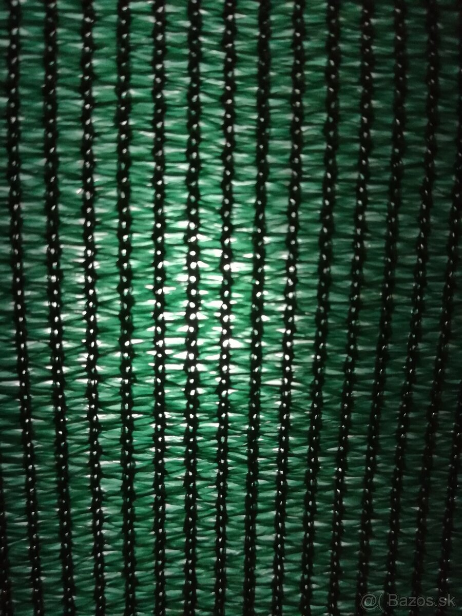 Tieniaca sieť na plot zelená 1,5m x 50m 95%, 230g/m2 - 2