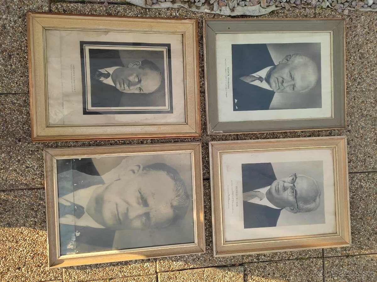 4 obrazy ceskoslovenskych prezidentov - 2