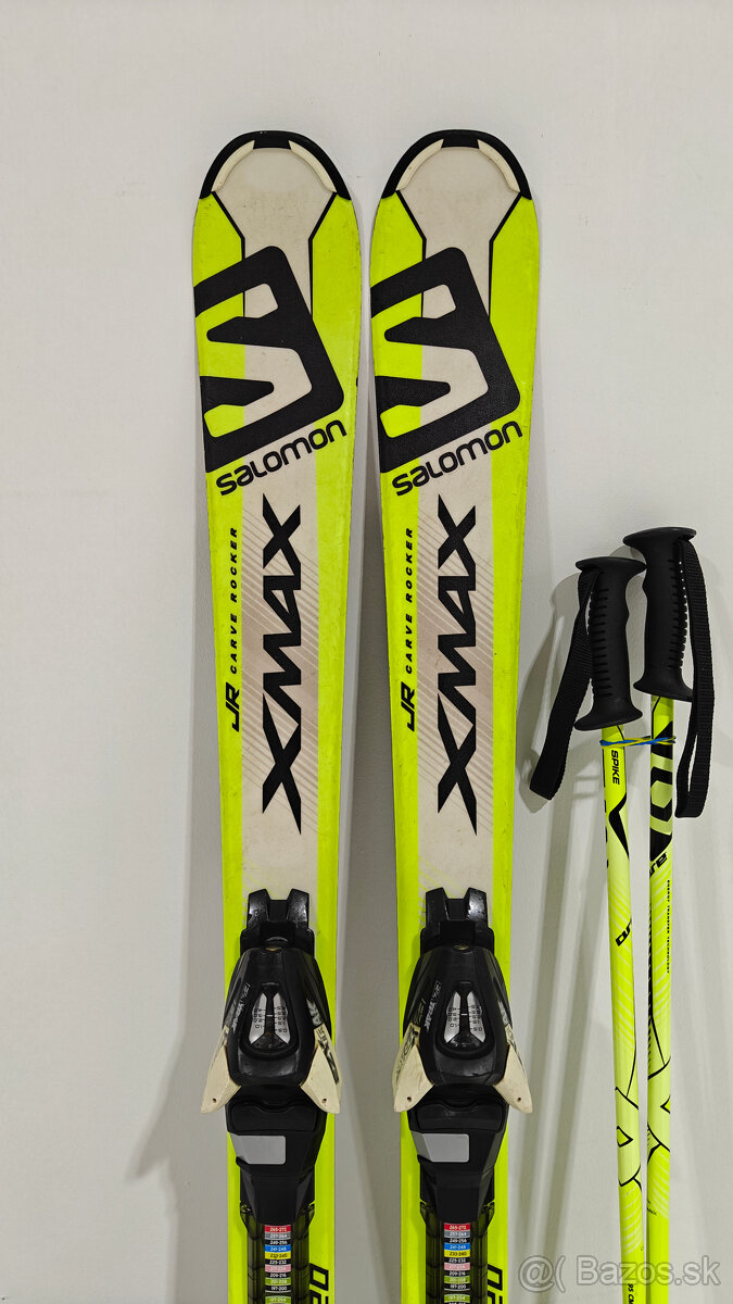 LYŽE SALOMON XMAX 120CM + LYŽIARKY SALOMON 37,5EUR - 2