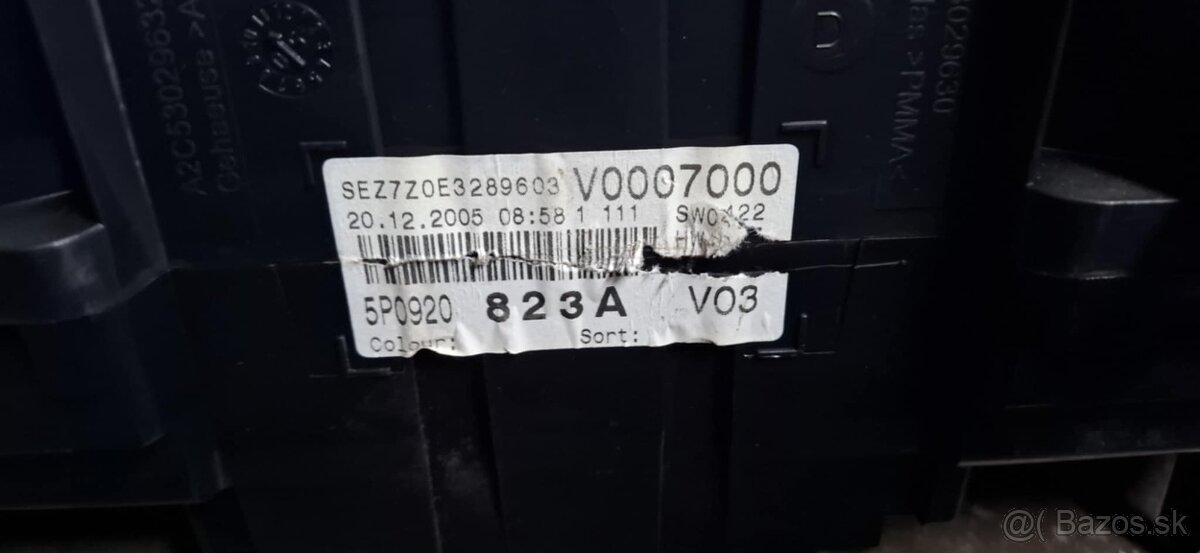 Budíky Seat Altea , Seat Toledo 3 benzín - 2