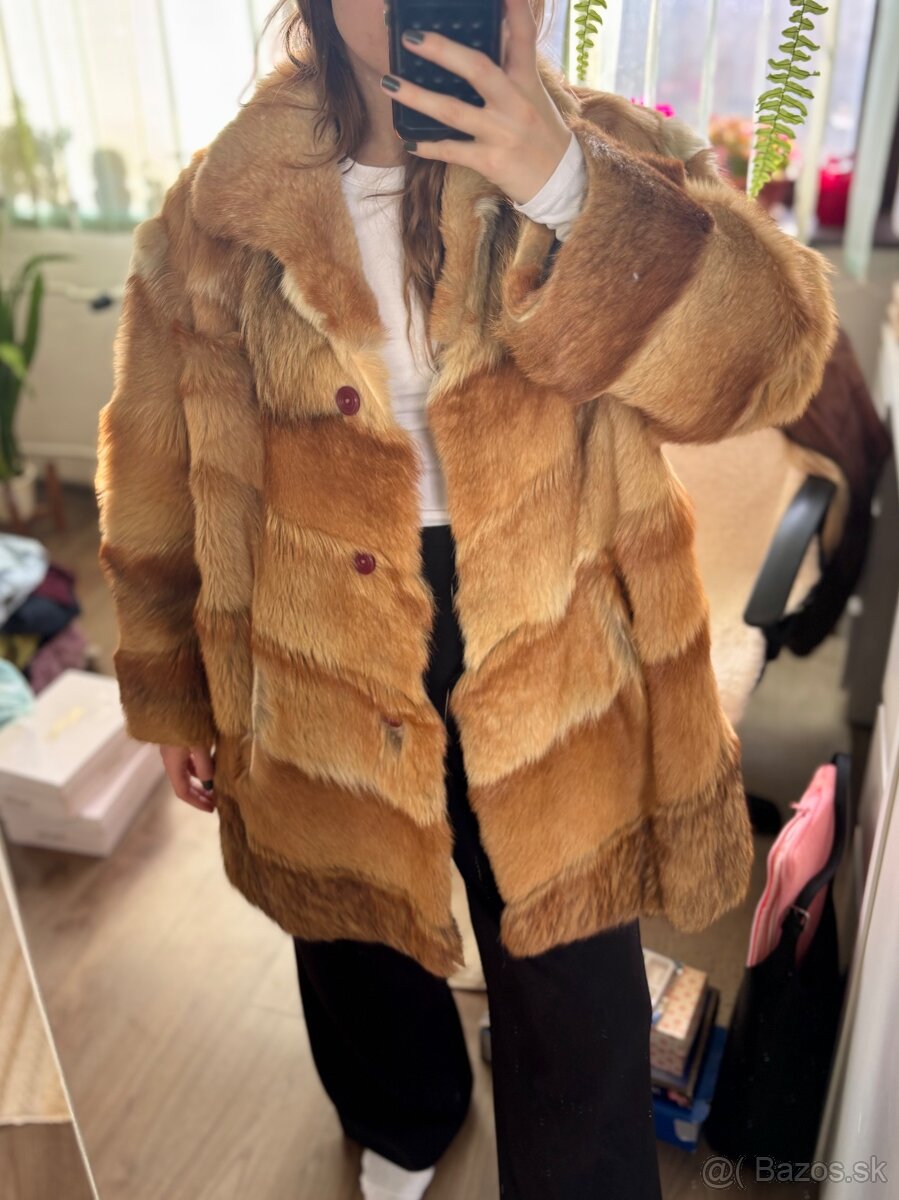 Vintage kabát z pravej kožušiny - 2
