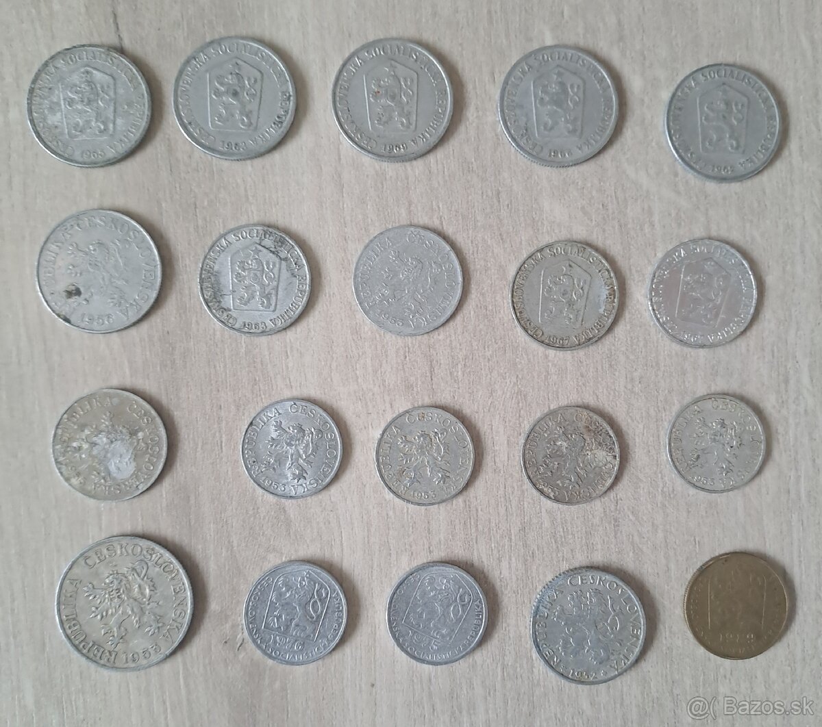 Mince rôzne ročníky cssr (slabšie stavy) - 2