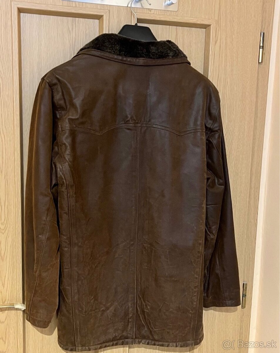 Kožená teplá pánska bunda - 2