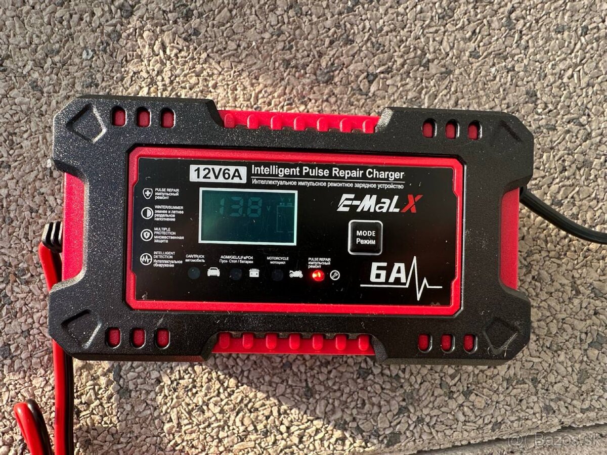 Nabíjačka na autobatérie 6A 12V - Nová - 2