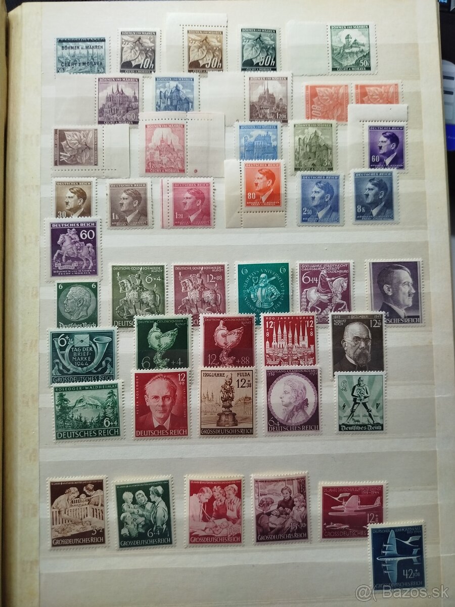 Slov. štát, Protektorát, Nem. ríša - partia známok - 2