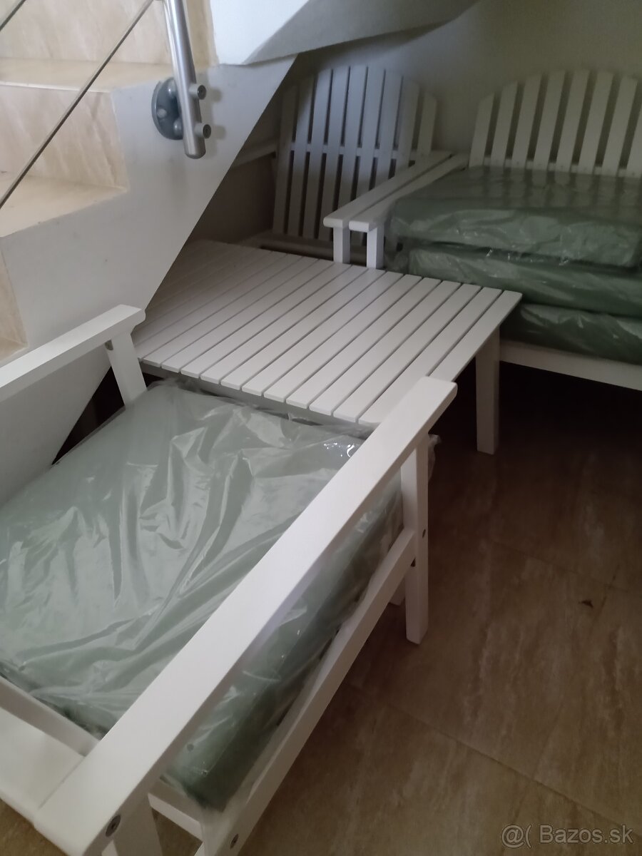 Biela súprava-materiál Eukalyptus - 2