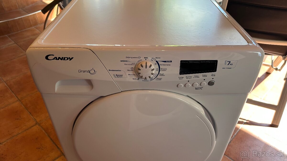 Preda sušička bielizne Candy GCC 770• kapacita 7 kg • energe - 2
