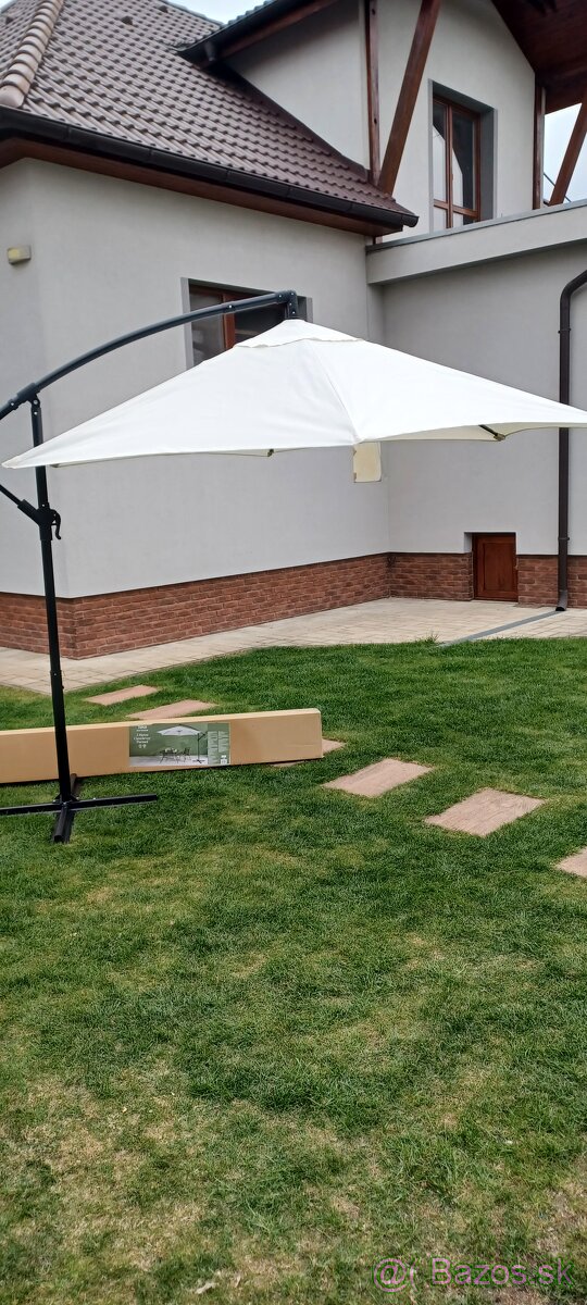 Slnečník biely 3m - 2