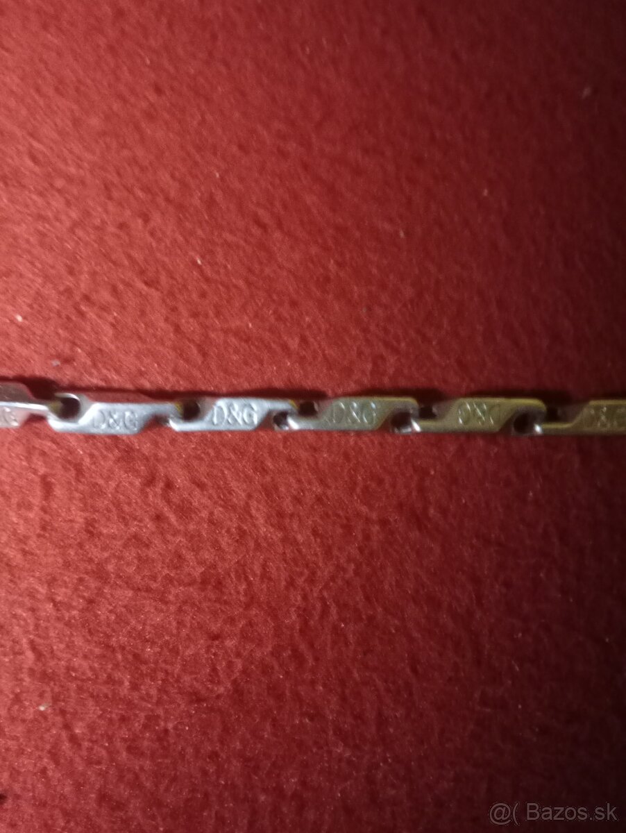 D&G retiazka striebro - 2