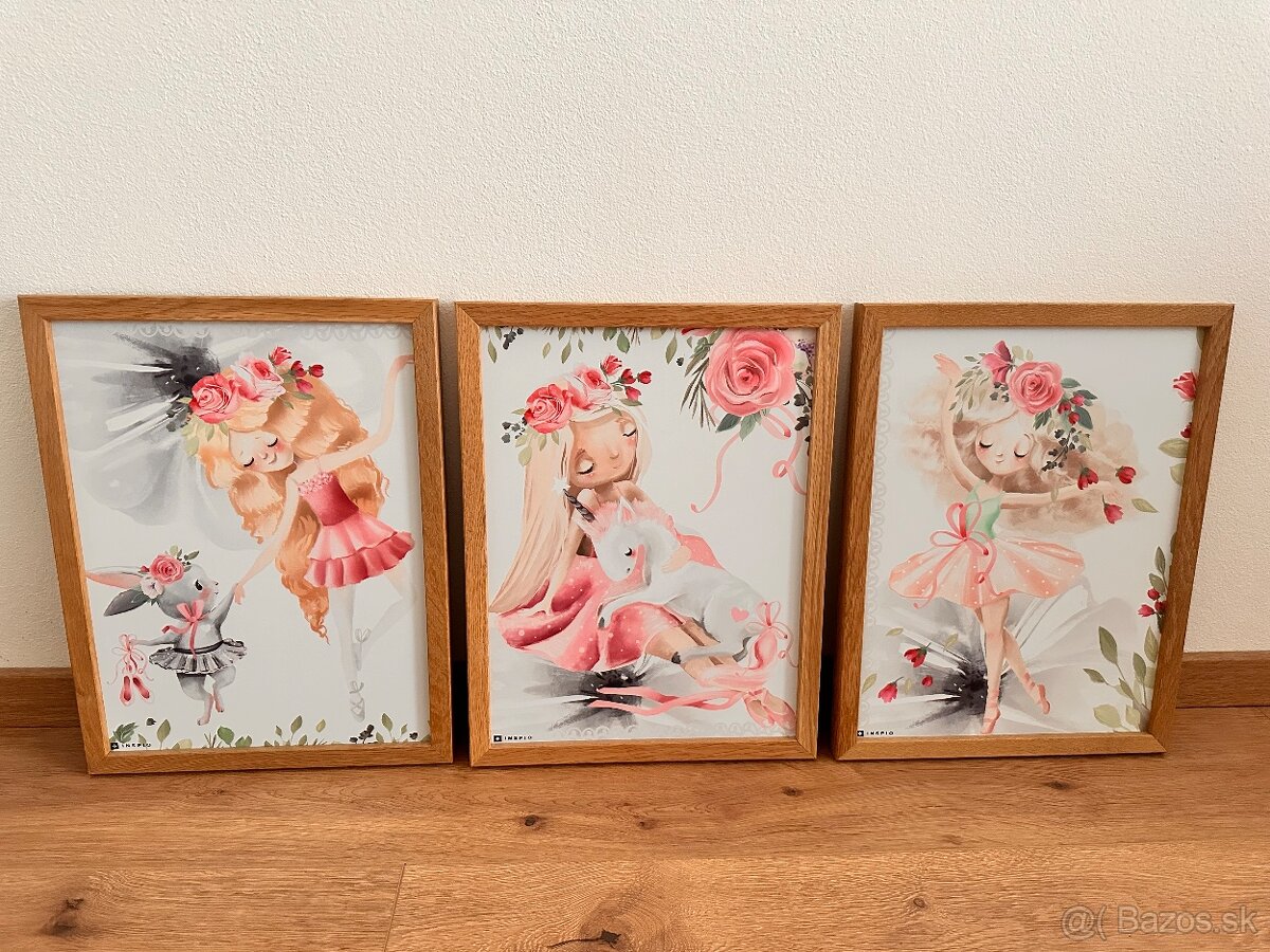 Obrazy baleríny + Abeceda - 2