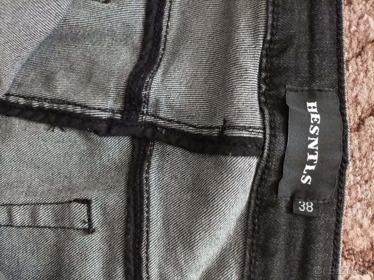 Predám pánske čierne džínsy - 2