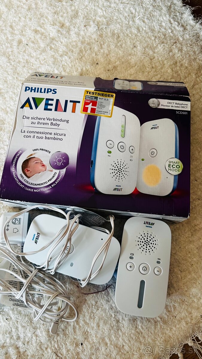 Detská elektronická pestúnka Philips Avent SCD501 biela - 2